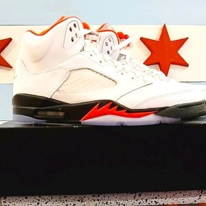 Air jordan 5's fire red